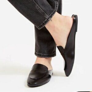 Everlane Leather Day Loafer Mule Black Size 9.5
